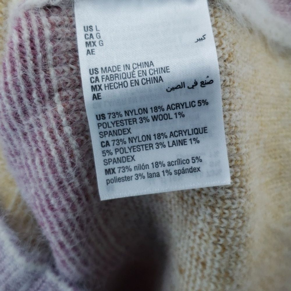 INC International Concepts Fuzzy Space Dyed Sweater Size Large Cozy (AN) - Picture 4 of 8